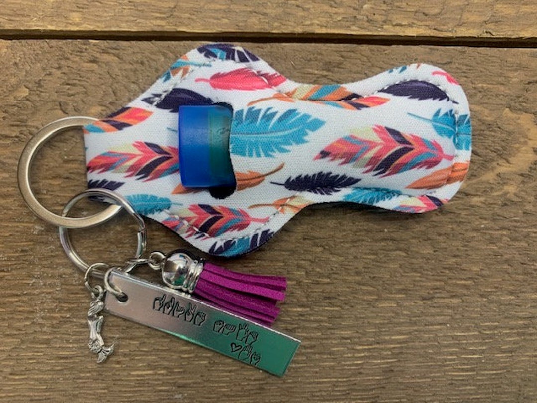 Chapstick Saver Keychain Etsy