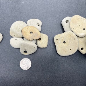 Hag Stone | Natural Holey Beach Stones | Lucky Witch Stone | Serpents Egg/ Protection Amulet | Protection Stone