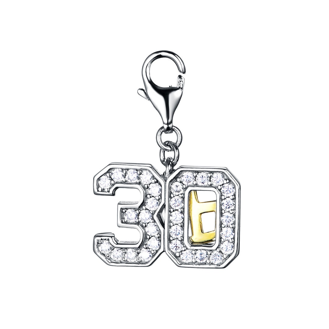 Gioielli Significato Charm Numero 3 In Argento Sterling 925 - Per Braccialetti E Collane, Con Moschettone Pandora 50 Anni Compleanno - Foto 7