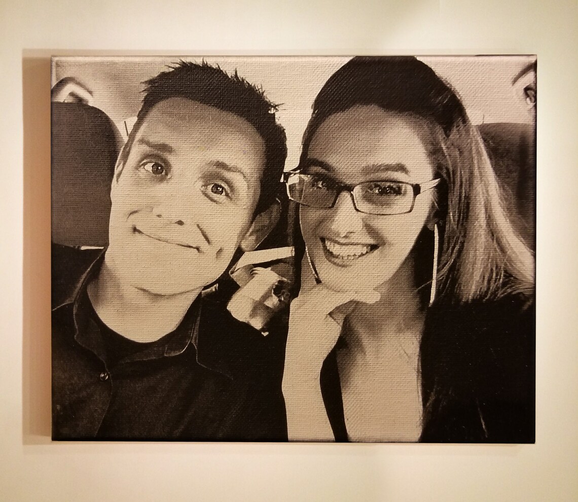 Laser Engraved Canvas 5''x 7'' Etsy