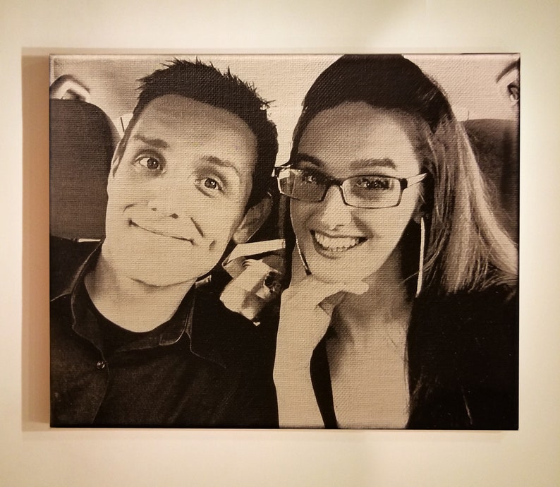 Laser Engraved Canvas 5''x 7'' Etsy