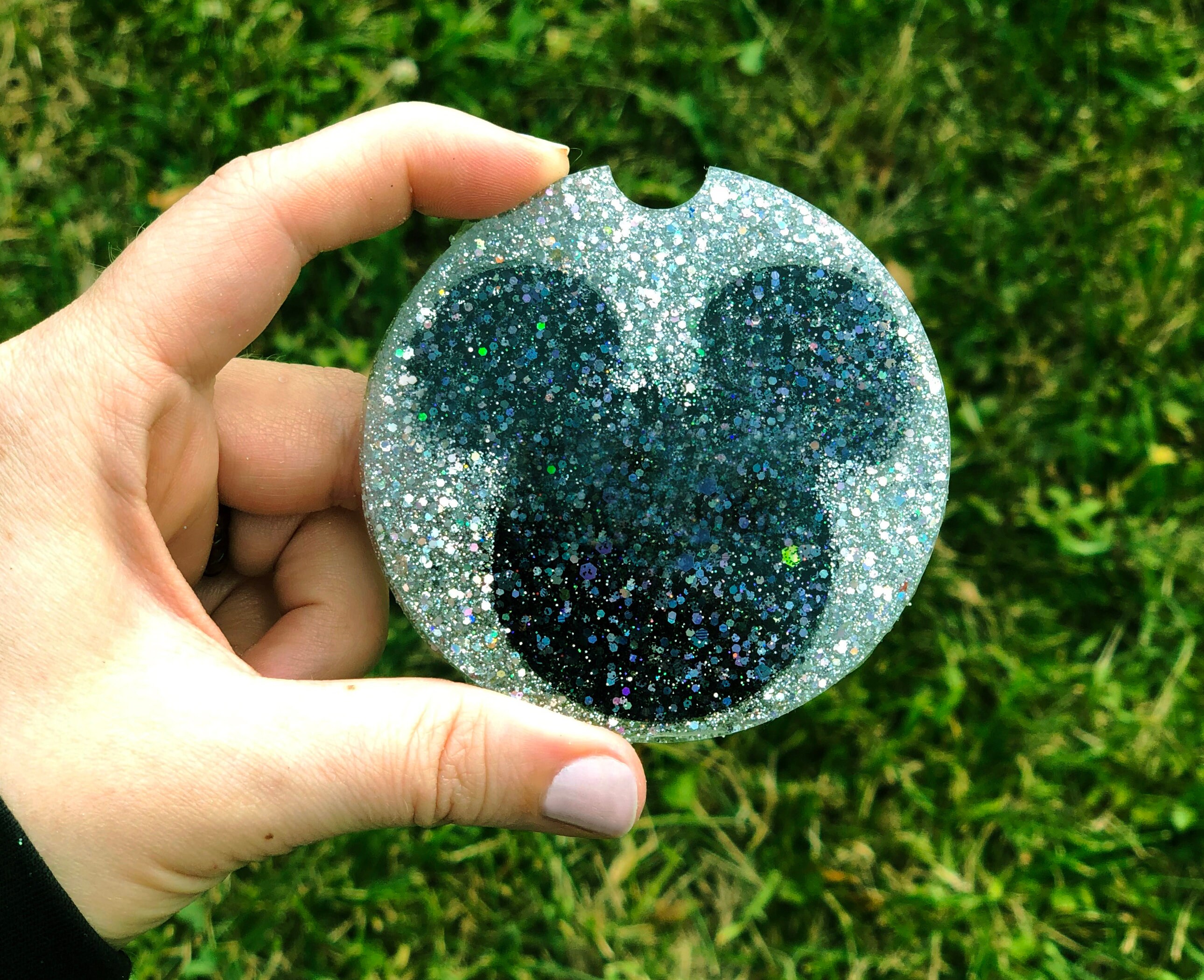Glitter Mickey Car Coasters Disney Mickey and Minnie Mouse Etsy