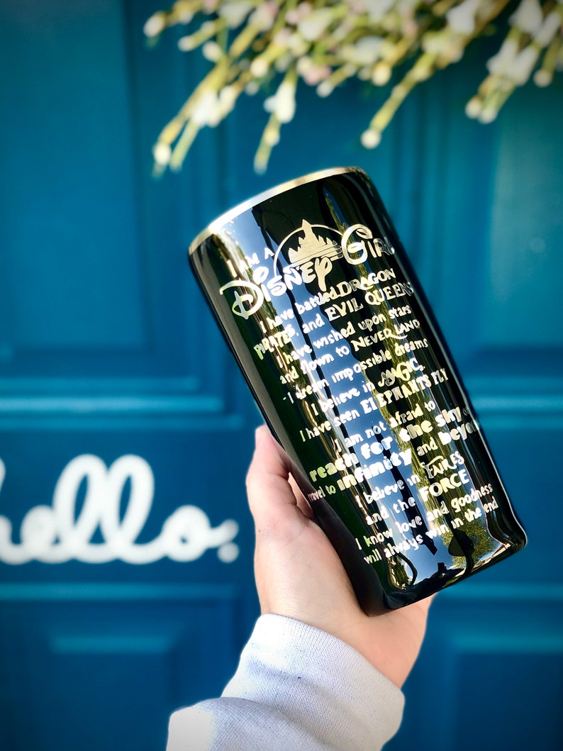 I Am A DISNEY Girl Quote Custom Disney Tumbler Etsy
