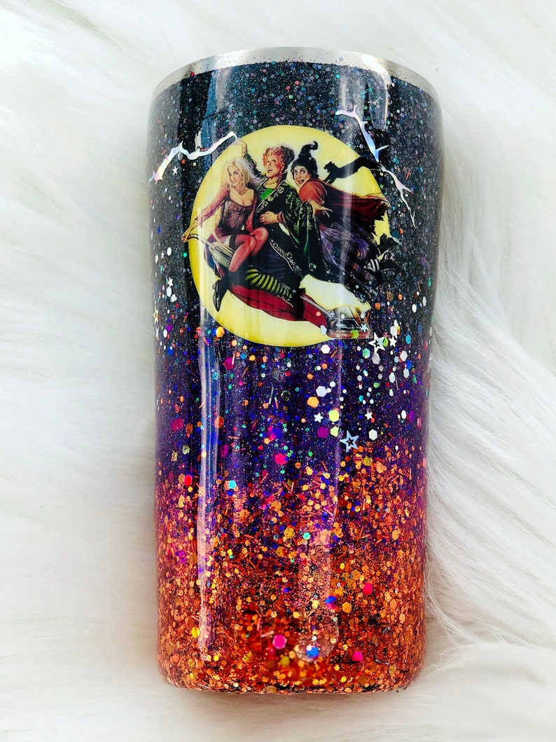 Halloween Glitter Tumbler Sanderson Sisters Custom Tumbler | Etsy