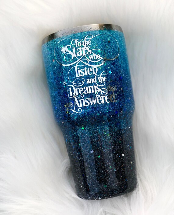 Inspirational Custom Glitter Tumbler Book Lover Quote Etsy