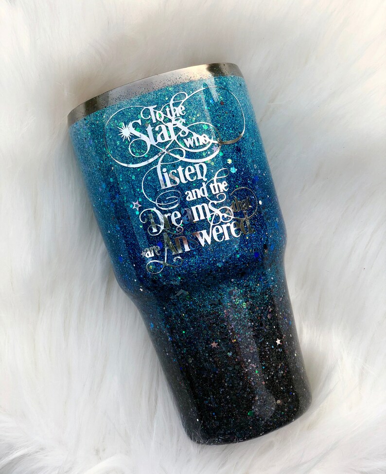 Inspirational Custom Glitter Tumbler Book lover quote Etsy