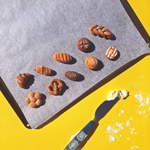 Clay Bread Magnets