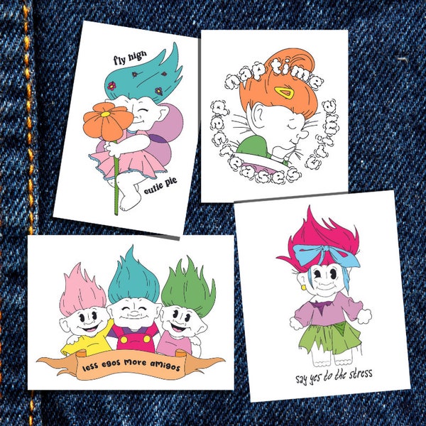 Troll Temporary Tattoos