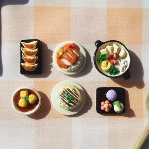 Clay Japanese Food Magnets