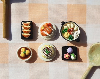 Clay Japanese Food Magnets