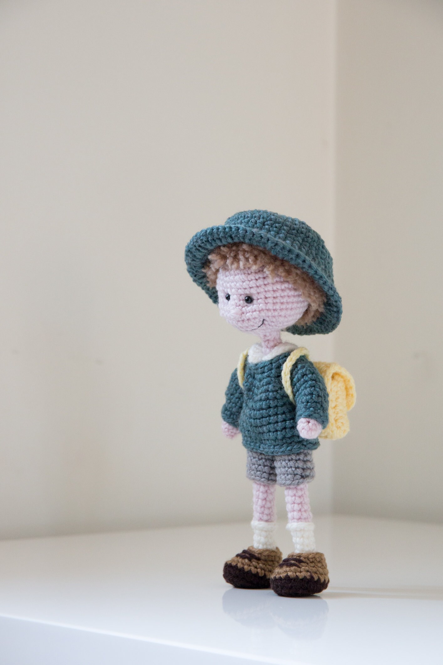 amigurumi boy doll