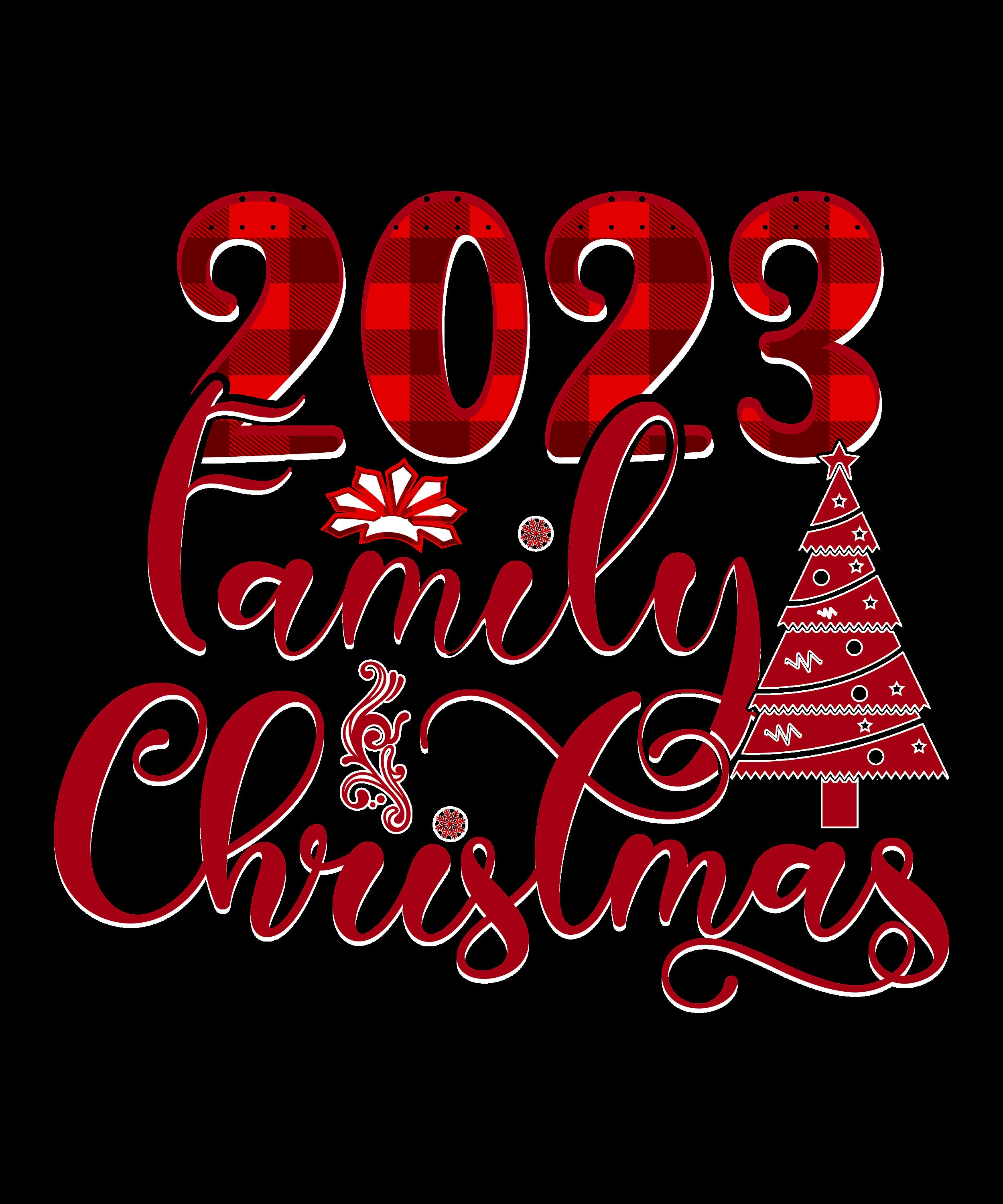 Family Christmas 2023 PNG Etsy