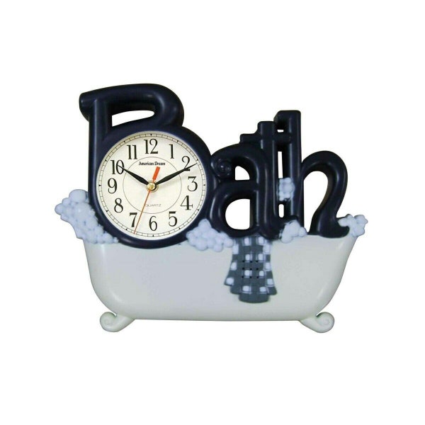 Bathtub Bathroom Quartz Movement Wall Clock