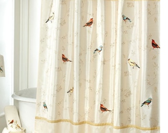 Bedeck Veneto Fabric Shower Curtain 72" x 72" NIP 