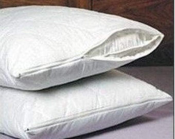 Set of 2 Zippered Quilted Pillow covers, Standard Size