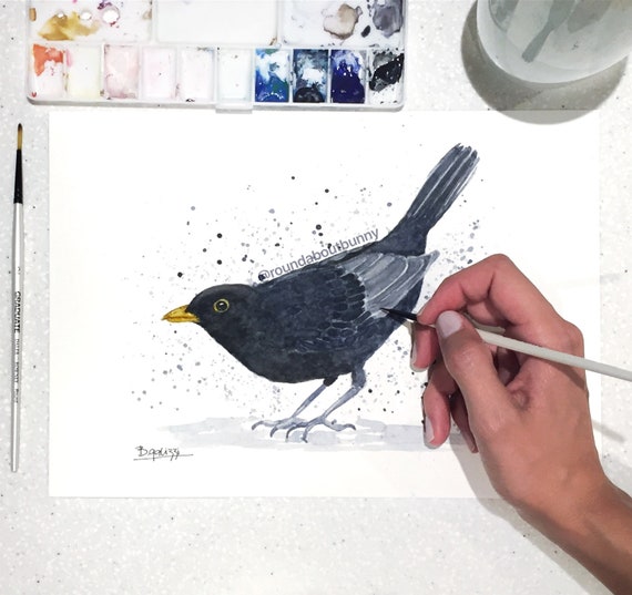 BlackBird Art  Blackbird art, Black bird, Art