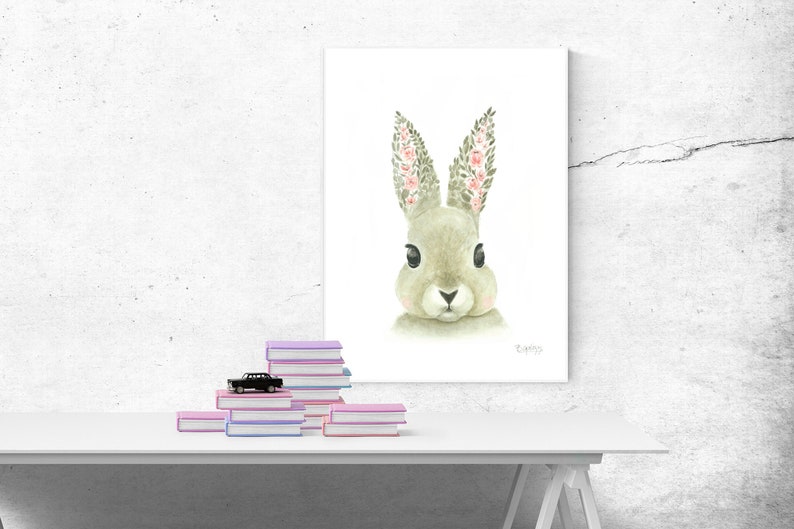 bunny poster nursery