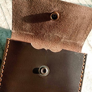 Leather wallet and card holder for your coins and cards. Practical gifts.