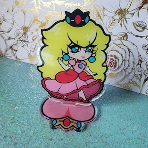 Pie de acrílico Princesa Peach