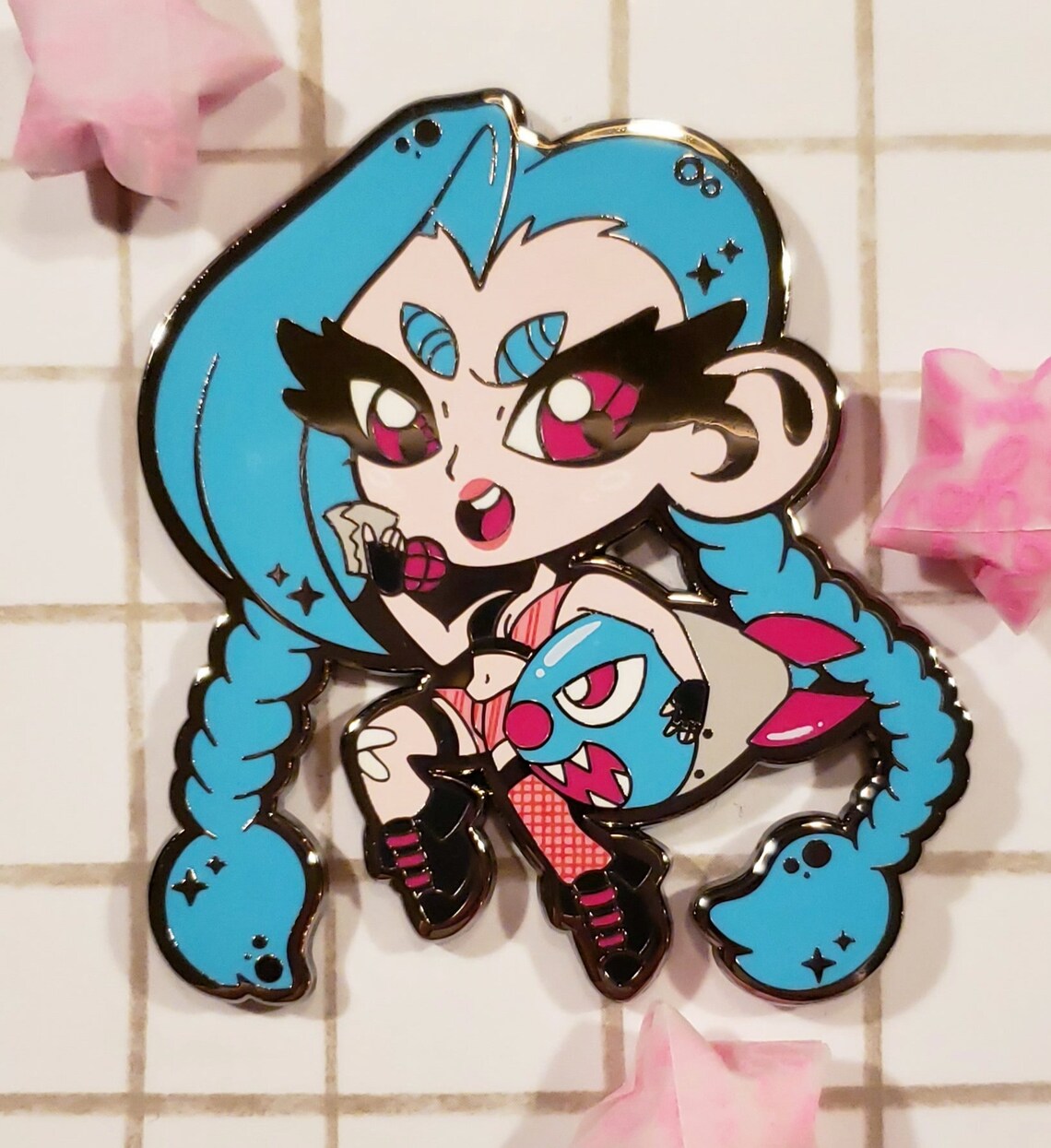 Jinx The Loose Cannon Enamel Pin Etsy