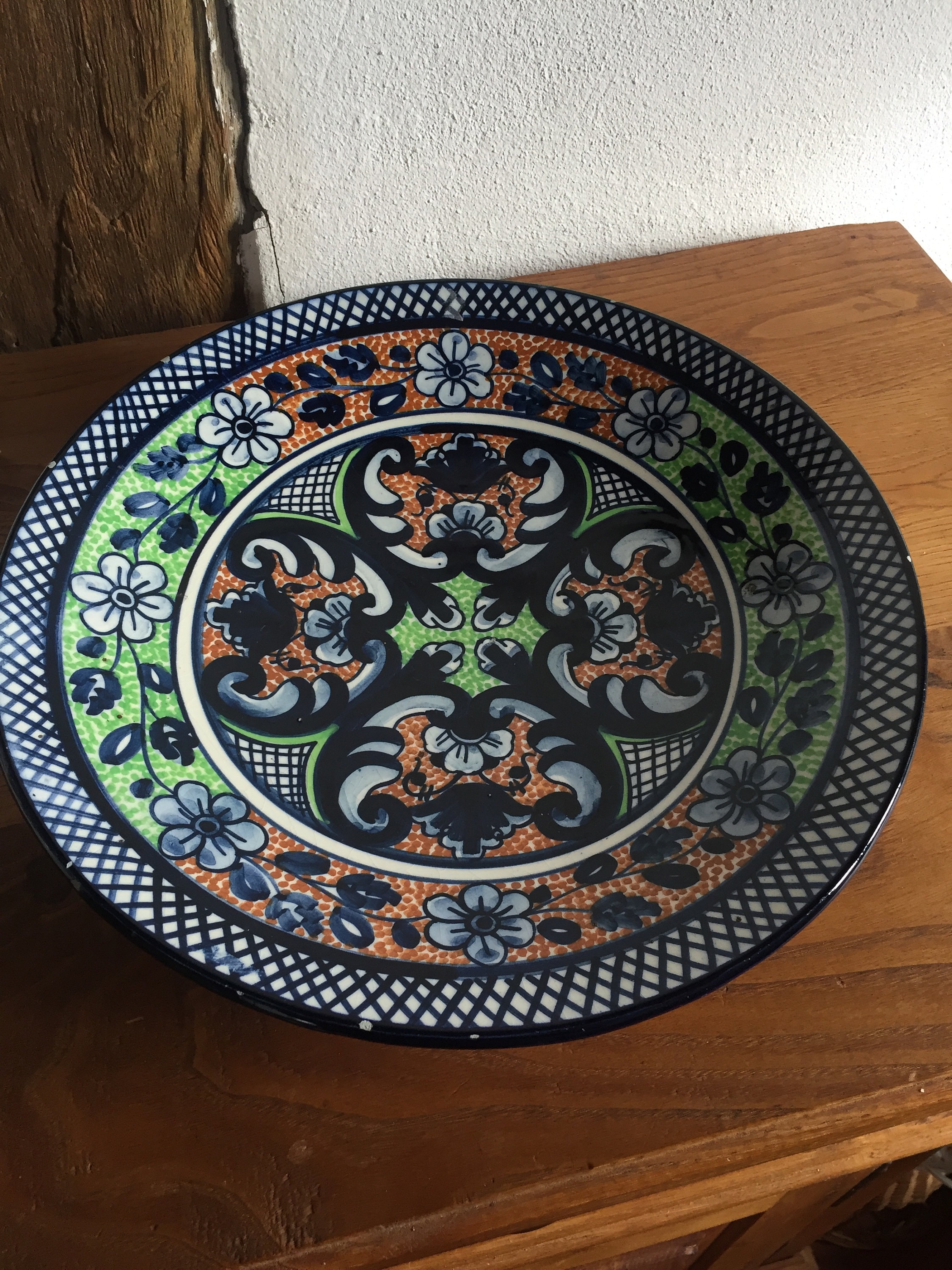 Beautiful 35 Cm Ceramic Plate Wall Plate Ceramic Bowl Hand Etsy UK