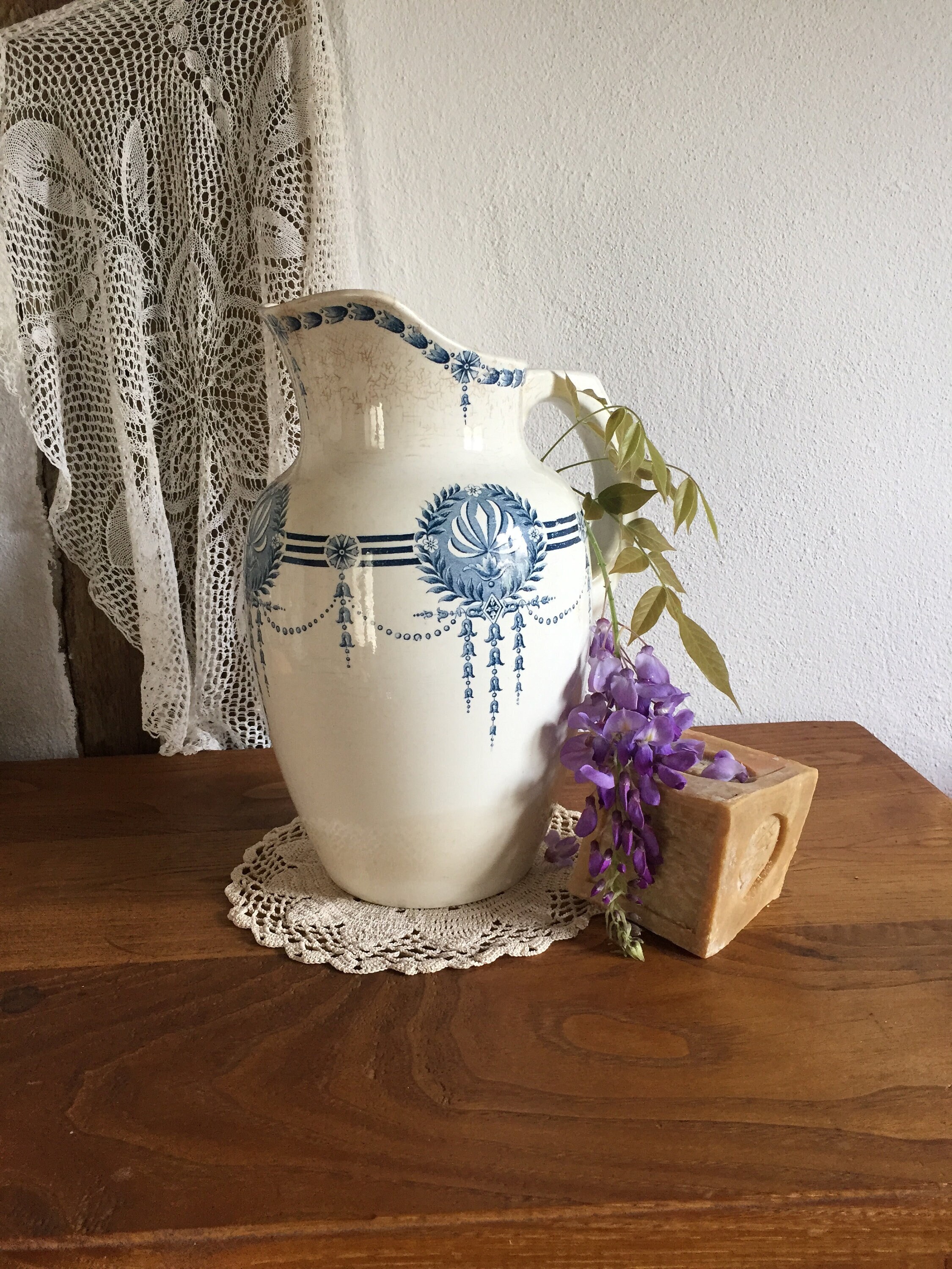 Antique washing jug toilet jug large French water jug Etsy
