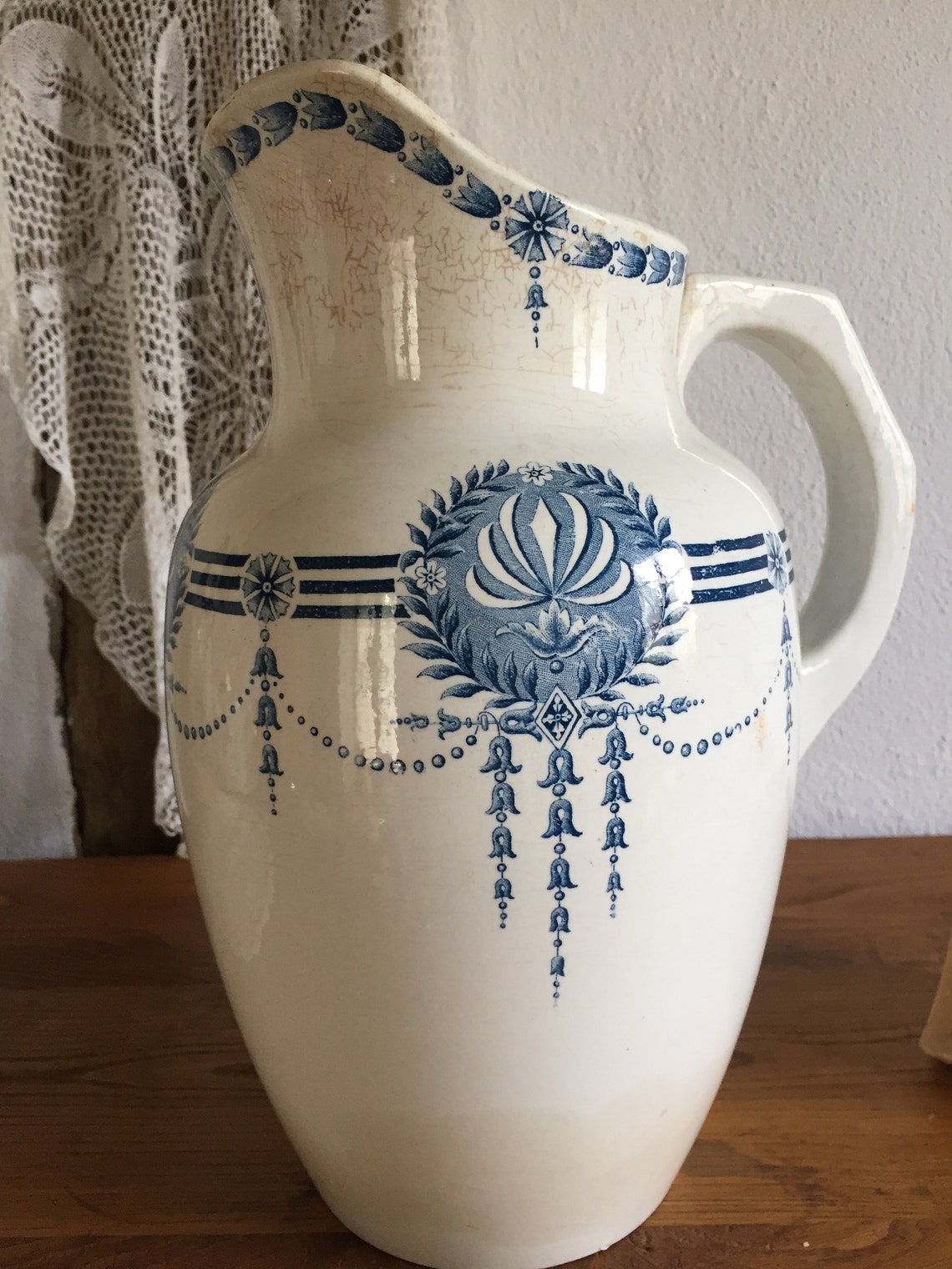 Antique washing jug toilet jug large French water jug Etsy