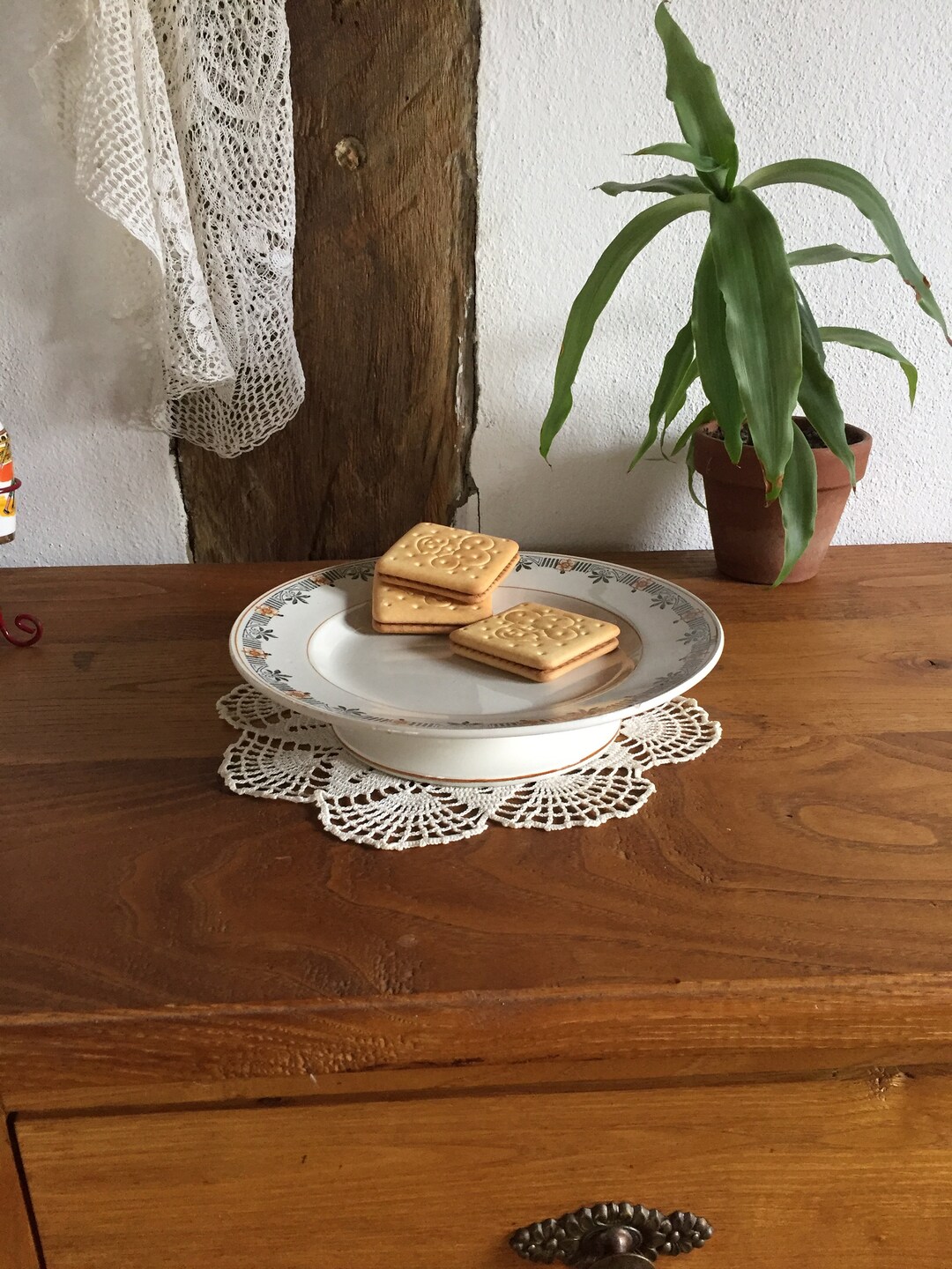 Français foot bowl faïence étagère en faïence assiette de Etsy France