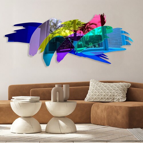 Extra Large Wall Art / Mirrored Acrylic Art/ Wall Art / Made Etsy