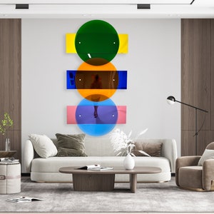 3D Wandkunst, Mid Century, Parametrische Wandkunst, Extra Großes Wanddekor, Wandskulptur, Pop Art, Modernes Dekor