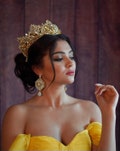 Wedding Gold Crown /Bridal Crown /Gold Crown /Bridal Tiara /Bridal Jewellery/Bridal Headpiece /Crystal Crown /Quinceanera Tiara/Sweet 15/ product logo