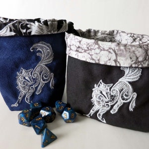 Anpassbare, wendbare Würfeltasche/ Wolf