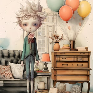 birthday card, steampunk image,steampunk boy,