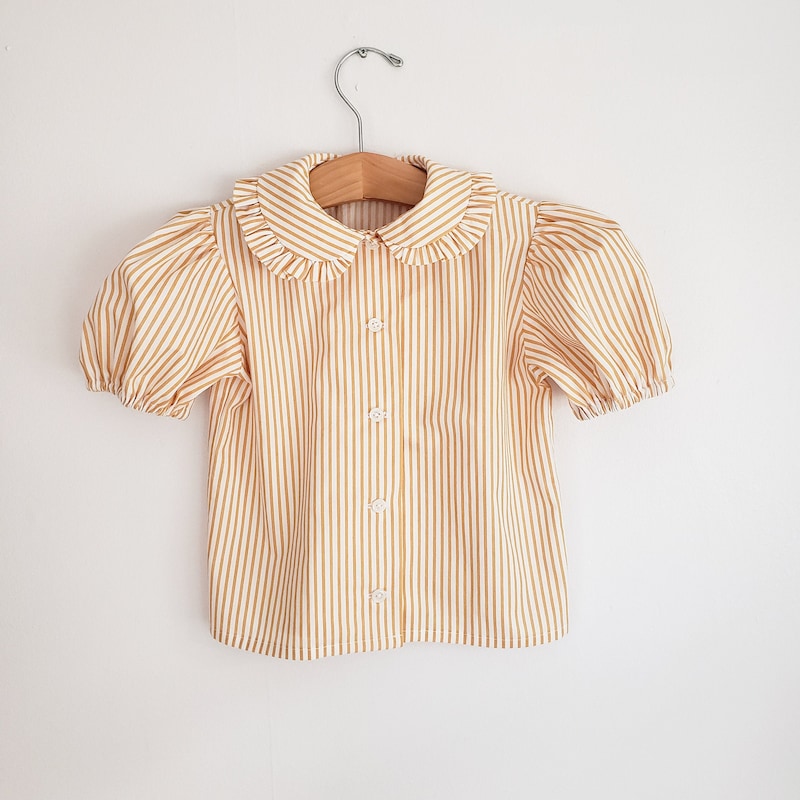 Girls Ruffle Shirt - Etsy