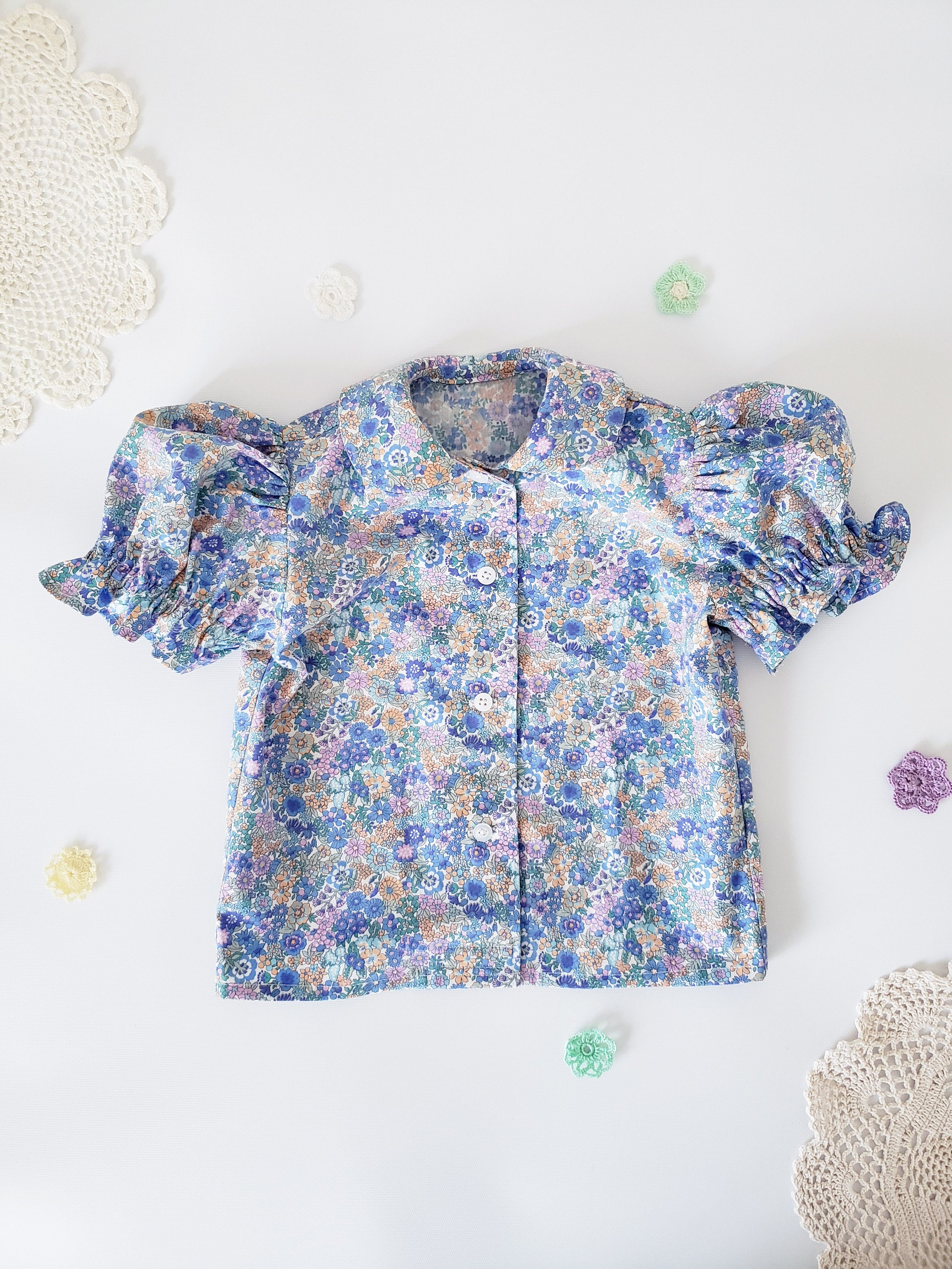Babyhug Woven Full Sleeves Peter Pan Collard Frock with Floral Print & Bow Applique - Yellow main image 0