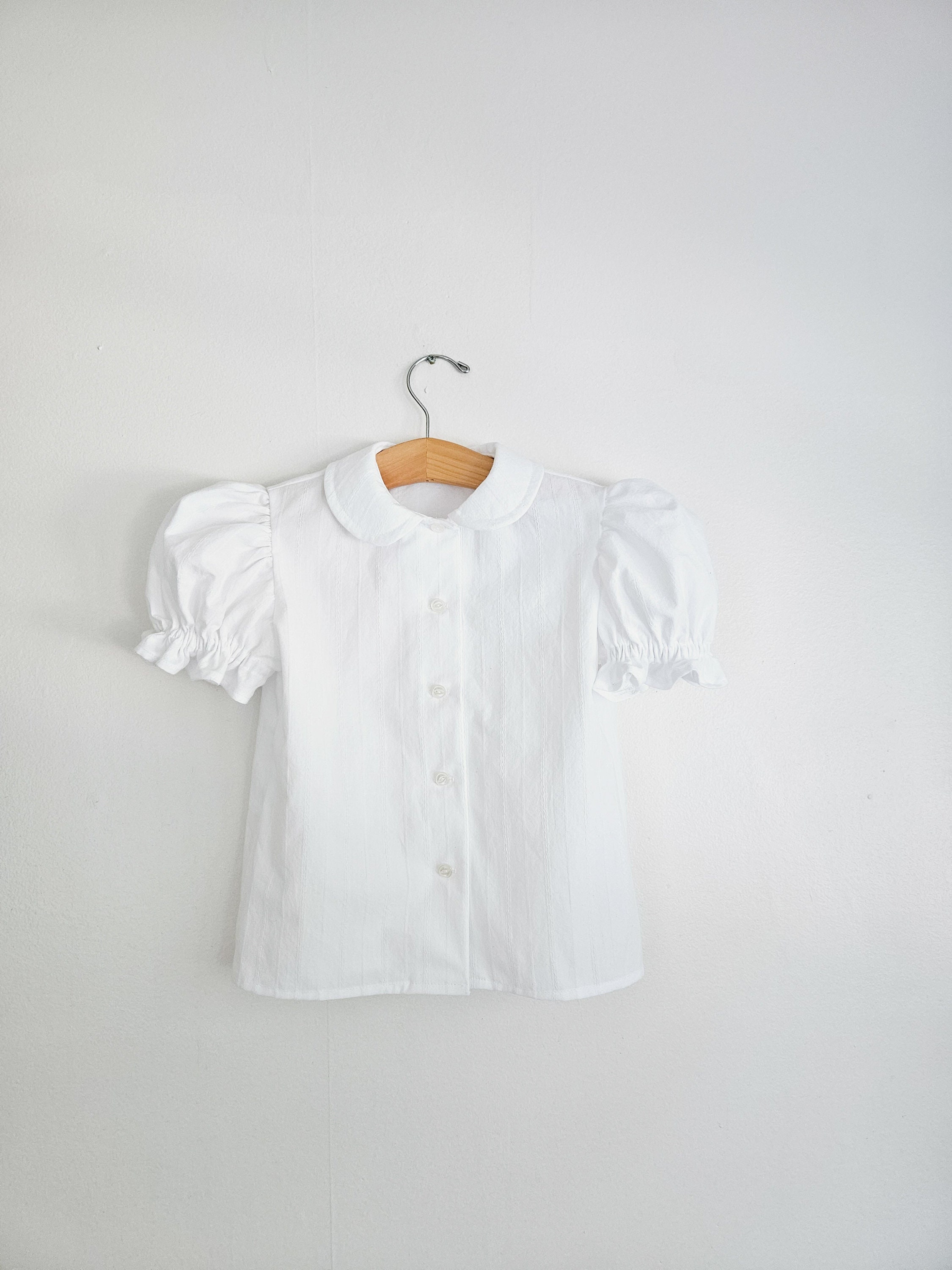 Girls White Blouse Etsy Canada