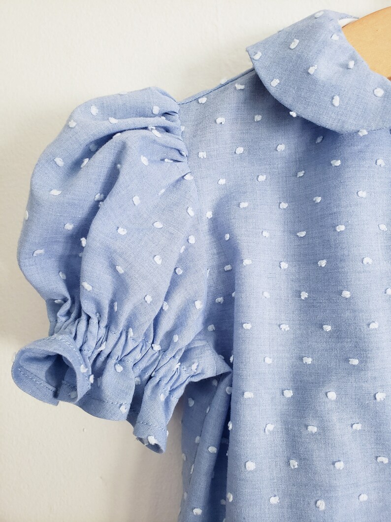 White Peter Pan Collar Shirt With Front Buttons (12mths-3yrs)