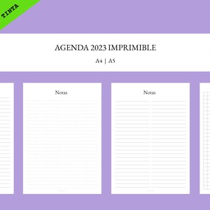 Agenda 2024 Imprimible Español Journal Planner Planificador Digital sin fecha perpetuo Emprendedora imagen 4