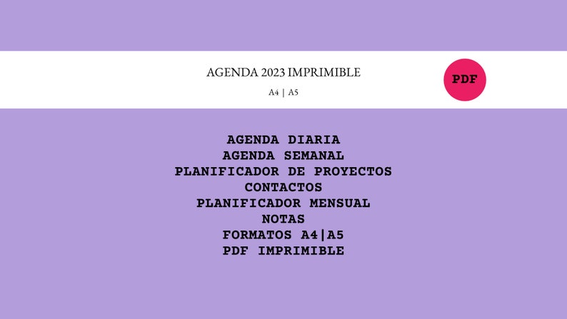 Agenda 2024 Imprimible Español Journal Planner Planificador Digital sin fecha perpetuo Emprendedora imagen 5