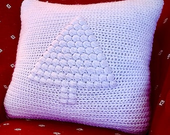 EASY CROCHET PATTERN - Oh Christmas Tree Pillow - Holiday - Home Decor - Ava Girl Patterns