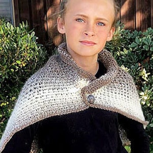 EASY CROCHET PATTERN - Women&#39;s Capelet - Shawl - Cheyenne Capelet - Ava Girl Patterns