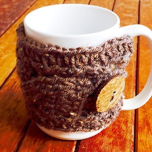 EASY CROCHET PATTERN Coffee Cup Cozy Cable Cozy Coffee Accessories Ava Girl Patterns image 3