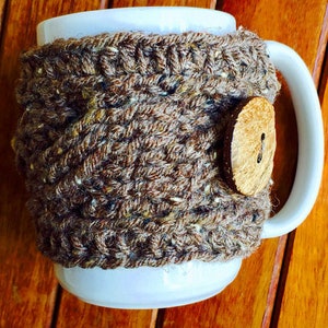 EASY CROCHET PATTERN Coffee Cup Cozy Cable Cozy Coffee Accessories Ava Girl Patterns image 4