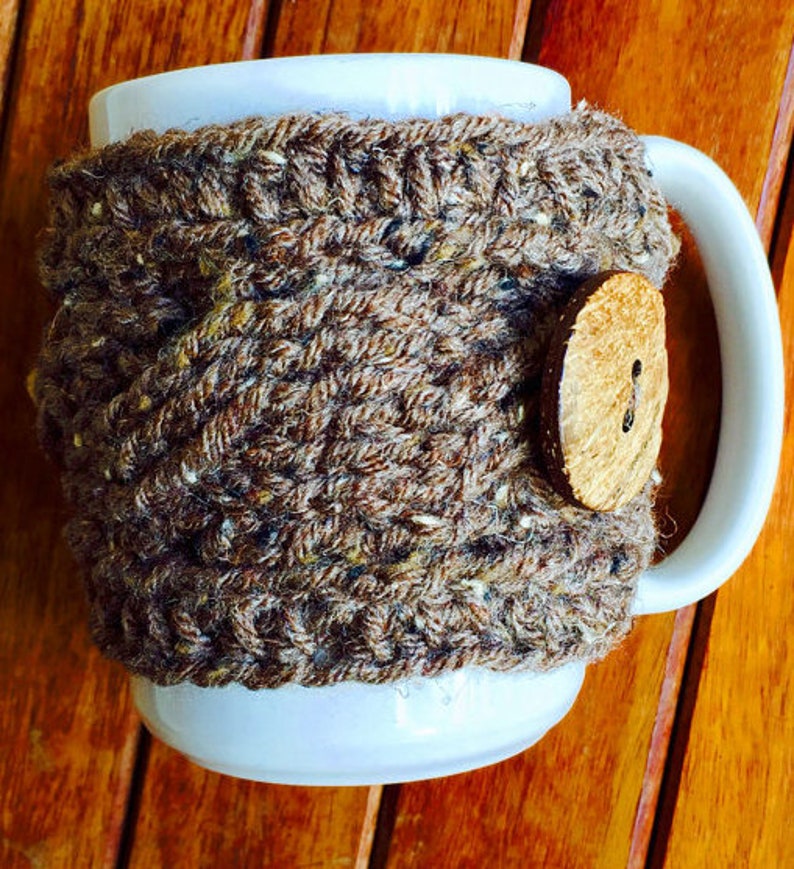 EASY CROCHET PATTERN Coffee Cup Cozy Cable Cozy Coffee Accessories Ava Girl Patterns image 4