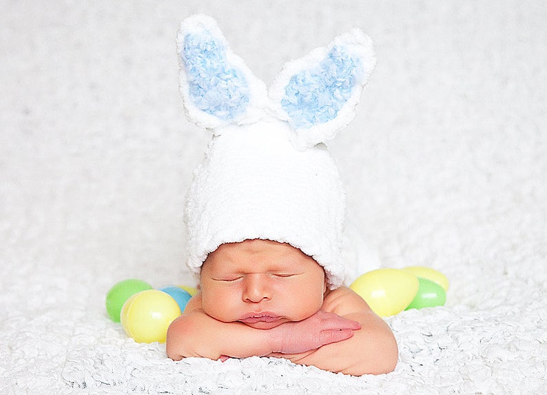 STICKMÖNSTER - Kaninmössa Blöjskydd - Baby - Bella Bunny Set - Ava Girl Mönster bild 2