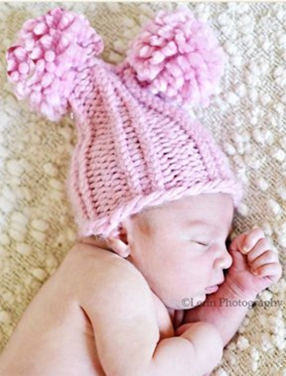 Easy LOOM KNITTING PATTERN Baby Hat Box Hat Chunky Ava