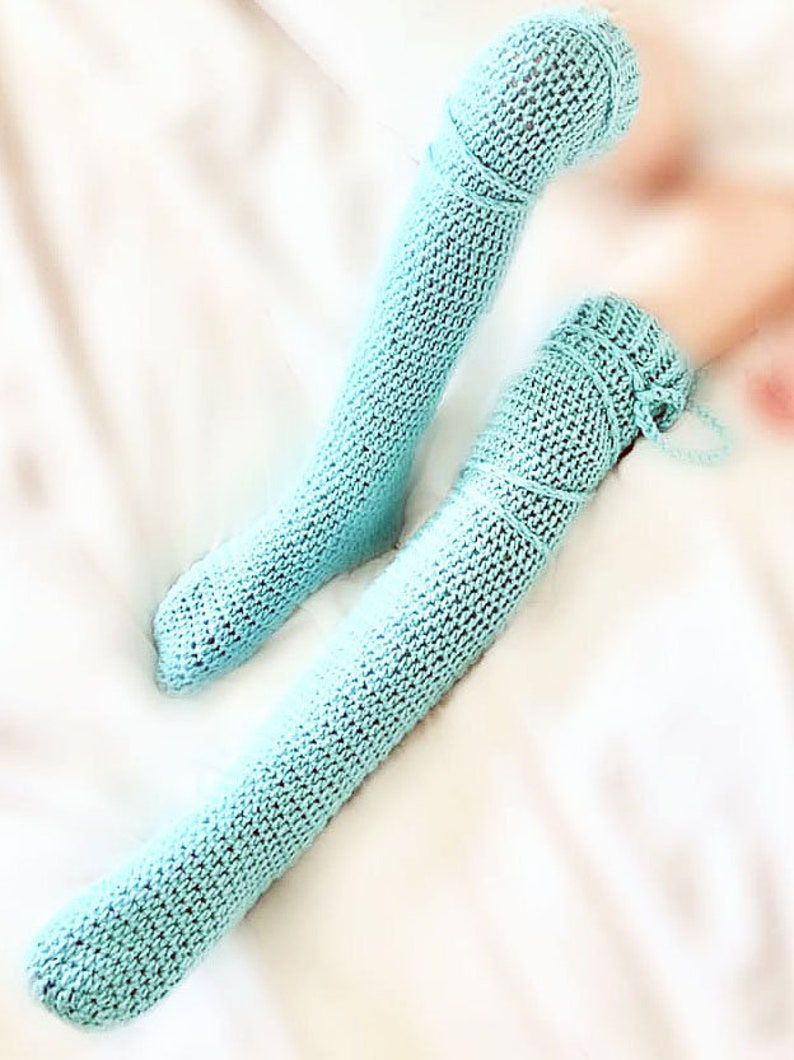 CROCHET PATTERN Thigh High Socks Knee Highs Leg Warmers Etsy