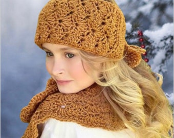 EASY CROCHET PATTERN - Head Warmer - Neck Warmer - Hudson Warmer Set - Ava Girl Patterns