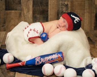 EASY CROCHET PATTERN - Baby Baseball Cap - Diaper Cover - Newborn Baseball Hat - Baby Photo Prop - Gift - Casher Baseball Set - Ava Girl