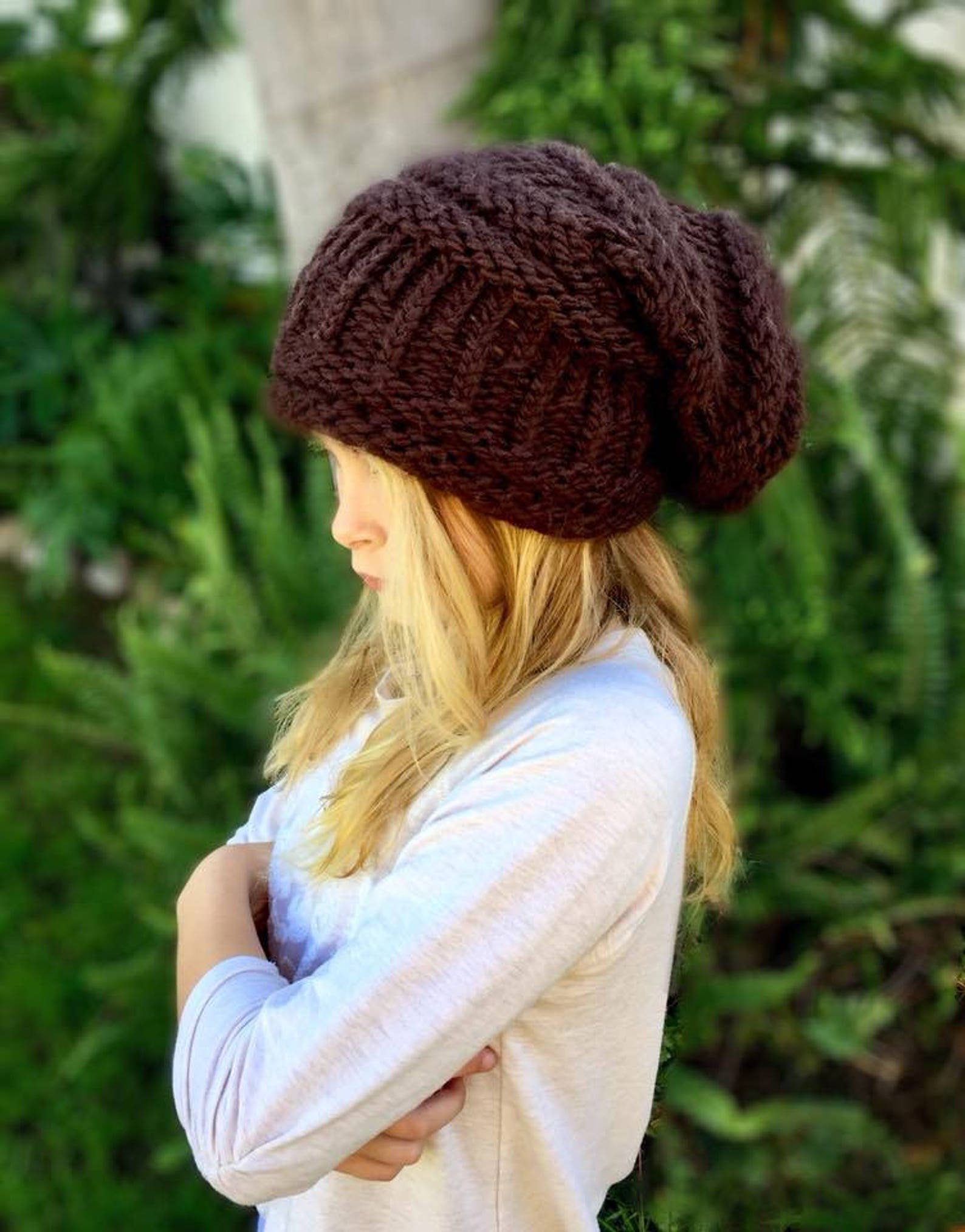 LOOM KNITTING PATTERN - Slouchy Hat - Knifty Knitter - Round Loom ...
